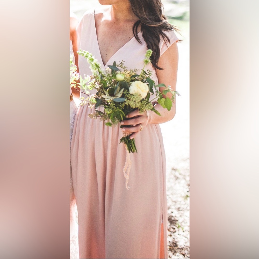 ASOS blush maxi dress